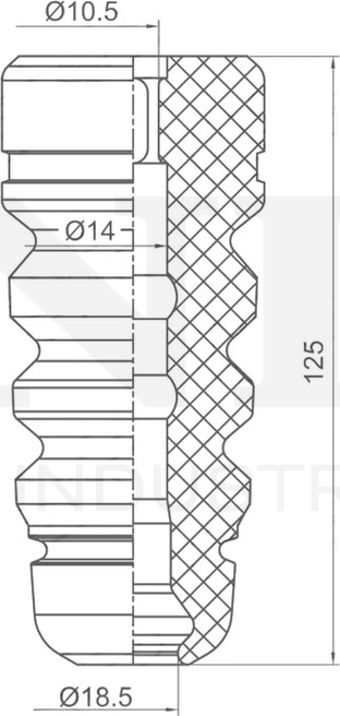 Отбойник амортизатора (Unio). Артикул DUC-40034