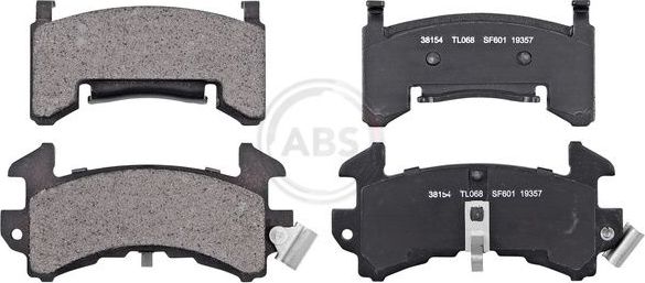 Тормозные колодки ABS передние для Cadillac Seville II 1980-1982. Артикул 38154