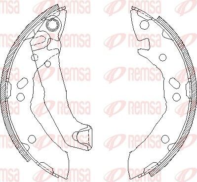 Тормозные колодки Remsa. Артикул 4117.01