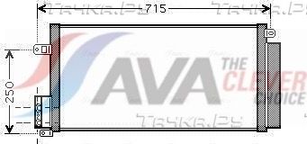 Радиатор кондиционера (конденсатор) AVA (алюминий) для Fiat Bravo II 2006-2014. Артикул FTA5310D