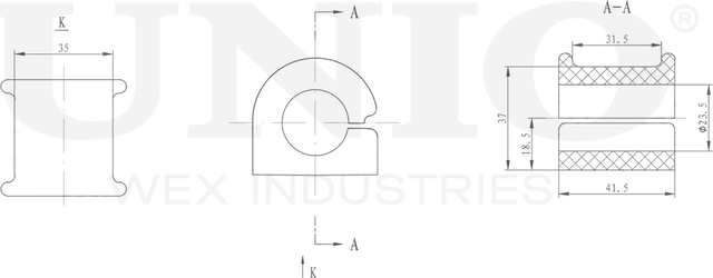 Втулка стабилизатора (Unio). Артикул RMP-10128