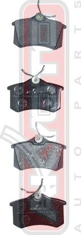 Тормозные колодки Akyoto Packing AKYOTO задние для Audi A6 allroad I (C5) 2000-2005. Артикул AKD-1049