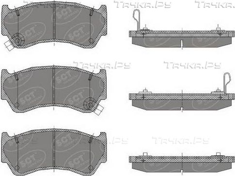 Тормозные колодки SCT-Germany передние для Nissan 200SX S14 1993-1999. Артикул SP 439 PR