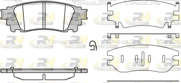 Тормозные колодки RoadHouse задние для Lexus NX I 2014-2026. Артикул 21636.00