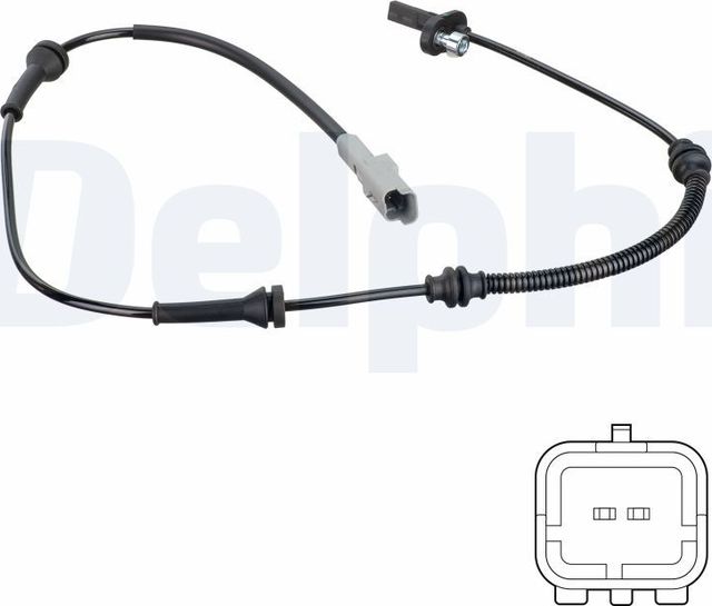 Датчик ABS Delphi передний для Citroen C4 SpaceTourer I 2018-2026. Артикул SS20780