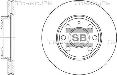 Тормозной диск Sangsin Hi-Q передний для Opel Corsa C 2000-2009. Артикул SD5102