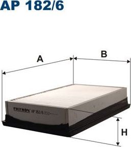 Воздушный фильтр Filtron. Артикул AP 182/6