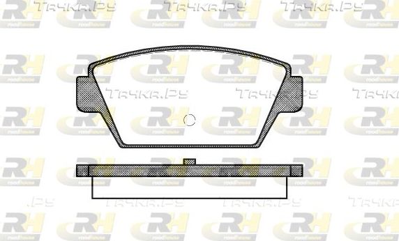 Тормозные колодки RoadHouse задние для Mitsubishi Eclipse I 1989-1995. Артикул 2215.00