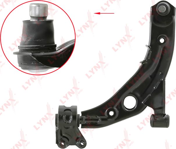 Поперечный рычаг передней подвески LYNXauto левый для Mazda CX-7 I 2006-2014. Артикул B5189L