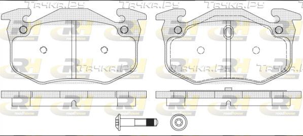 Тормозные колодки RoadHouse задние для Renault 19 II 1991-1996. Артикул 2144.70