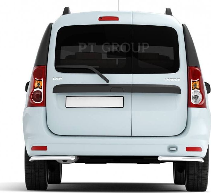 Защита PT Group заднего бампера угловая d51 для Lada Largus 2012-2026. Артикул LLA220101