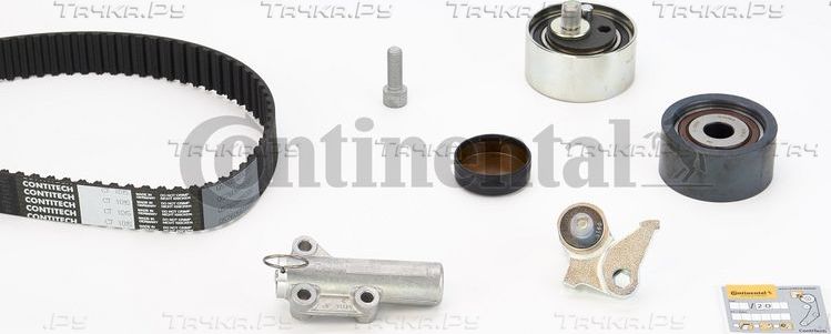Ремень ГРМ с роликами (комплект) ContiTech для Audi A6 allroad I (C5) 2000-2005. Артикул CT1015K2