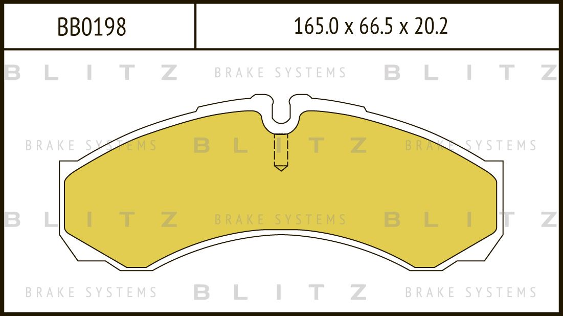 Тормозные колодки передние/задние IVECO DAILY II/III/IV/V, RENAULT MASCOTT 01.96 (Blitz). Артикул BB0198