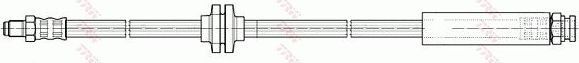 Тормозной шланг TRW задний левый внешний для Audi A1 I (8X) 2010-2018. Артикул PHB499