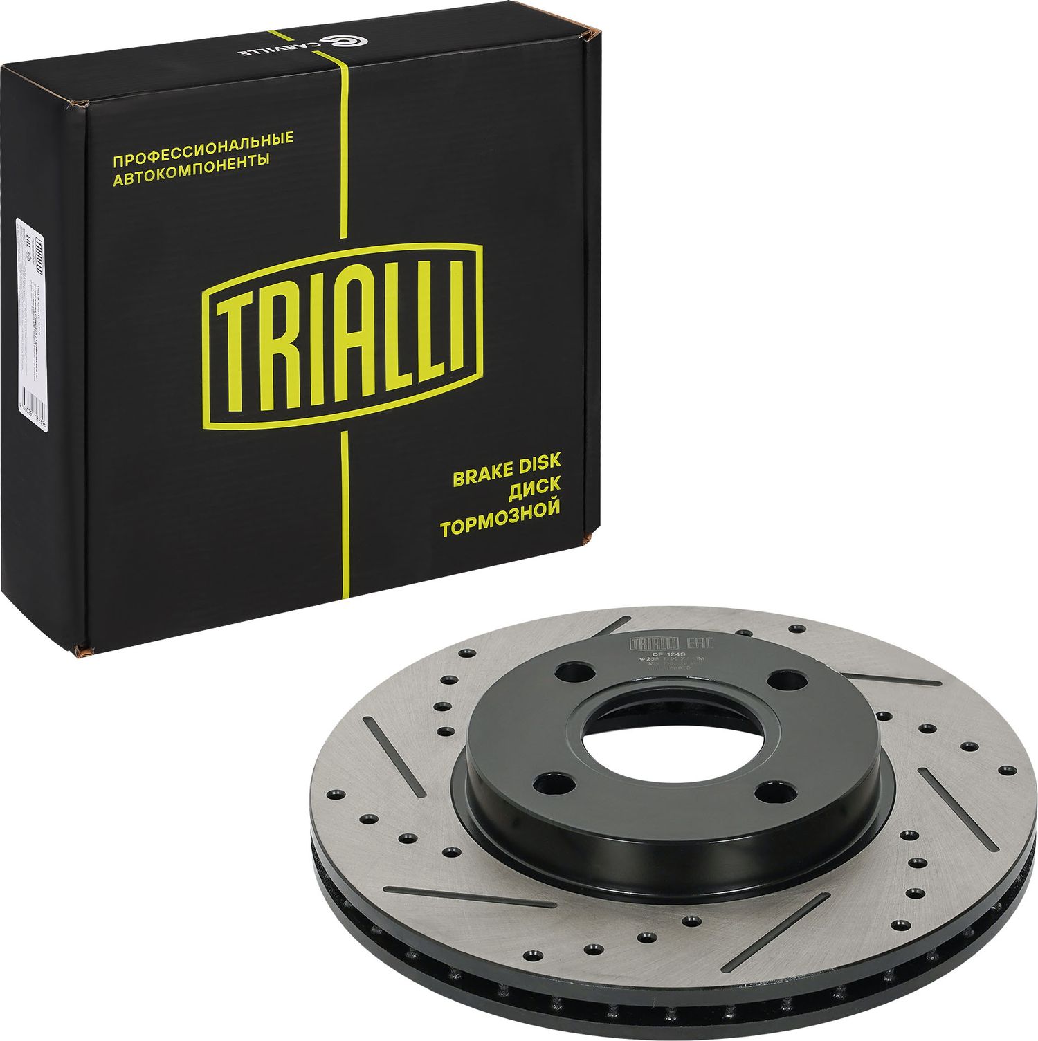 Диск тормозной FORD FIESTA/FUSION 02- перед. (Trialli). Артикул DF124S