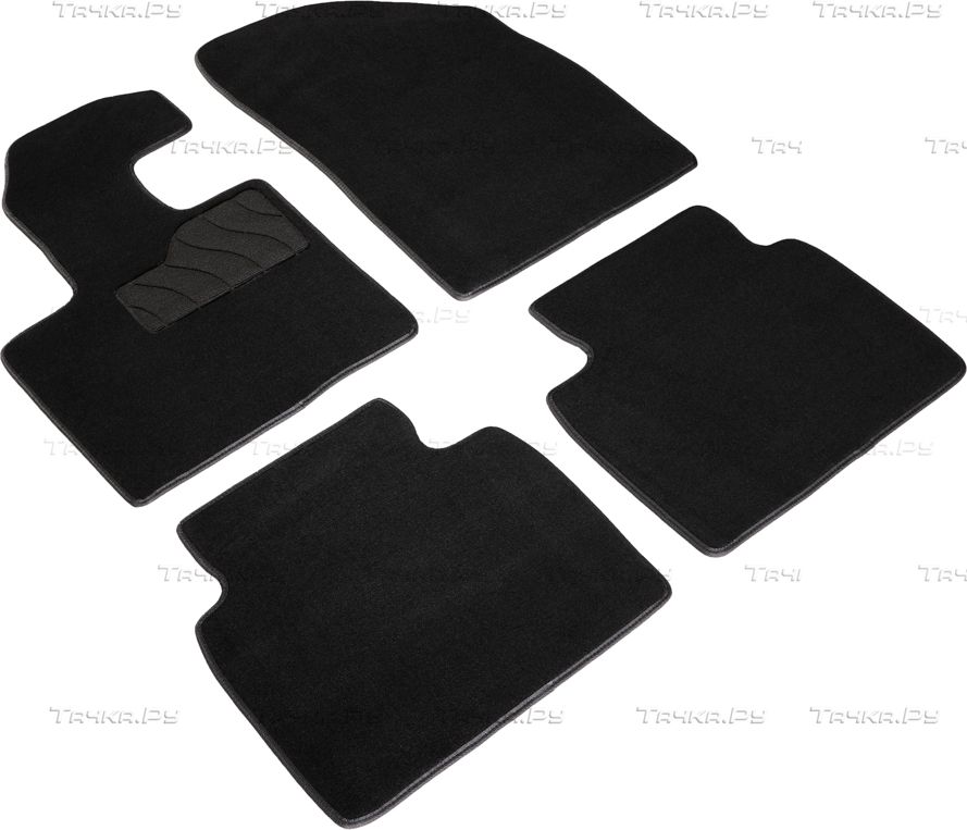 Коврики Seintex ворсовые Lux для салона Exeed VX 2021-2026 ЧЕРНЫЕ. Артикул 98584
