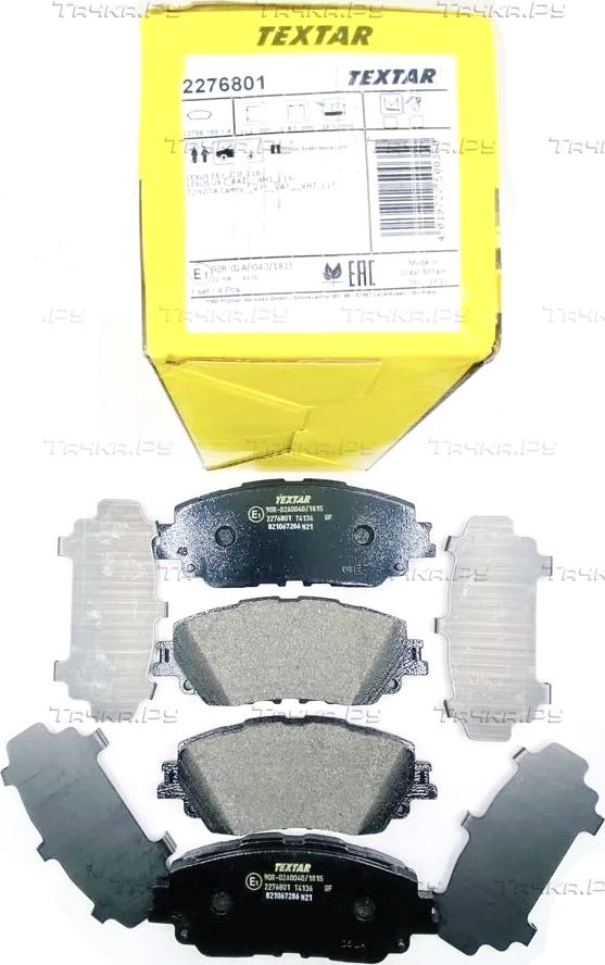 Тормозные колодки Textar передние для Toyota C-HR I 2016-2026. Артикул 2276801