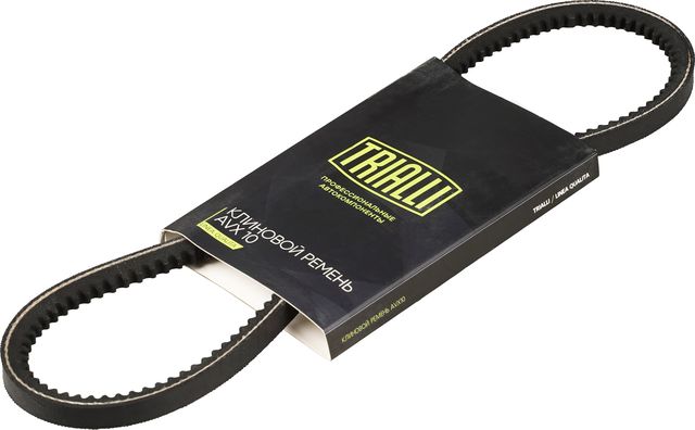 Приводной ремень клиновой Trialli (Неопрен (хлоропреновый каучук)) для ЗАЗ 1103 Славута 2000-2004. Артикул AVX10X713