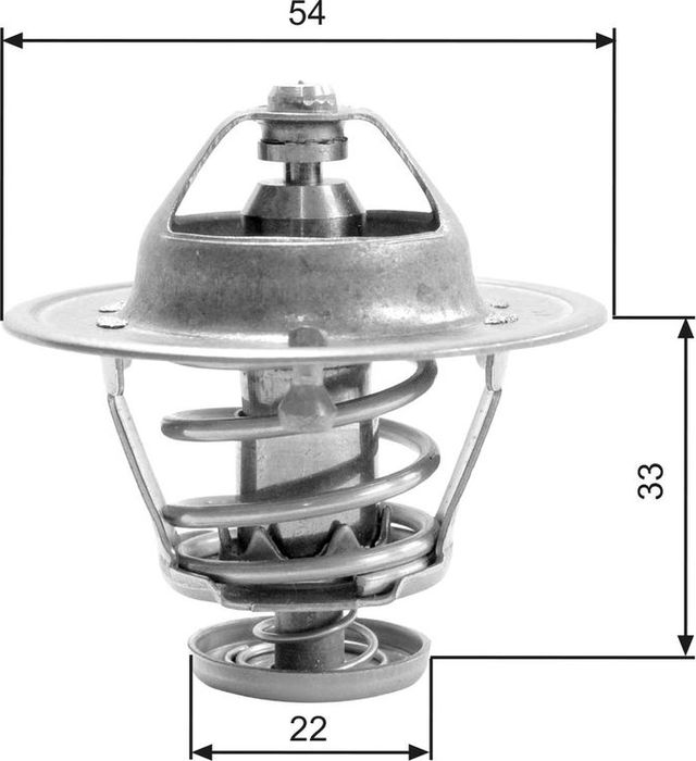 Термостат Gates для Isuzu Trooper I 1984-1989. Артикул TH22682G1