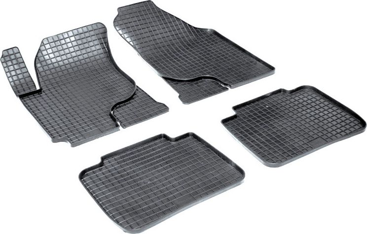 Коврики резиновые Seintex с узором сетка для салона Kia Cerato II 2009-2012. Артикул 00125