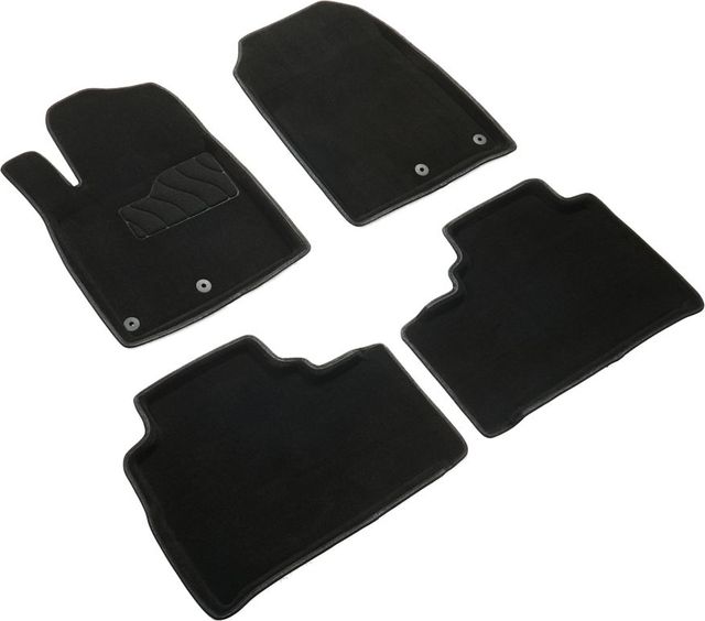 Коврики Seintex 3D ворсовые для салона Jetour T2 2020-2026 Черные. Артикул 317899