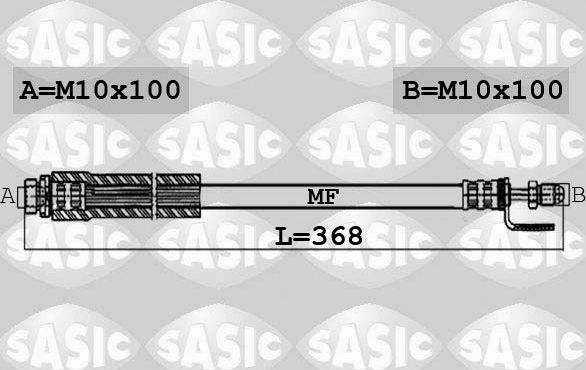 Тормозной шланг Sasic. Артикул 6606213