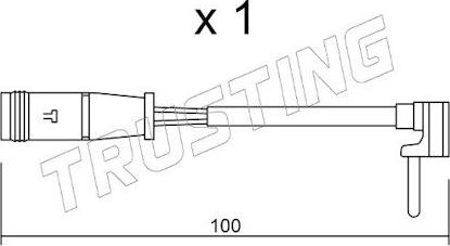 Датчик износа тормозных колодок  Trusting. Артикул SU.330