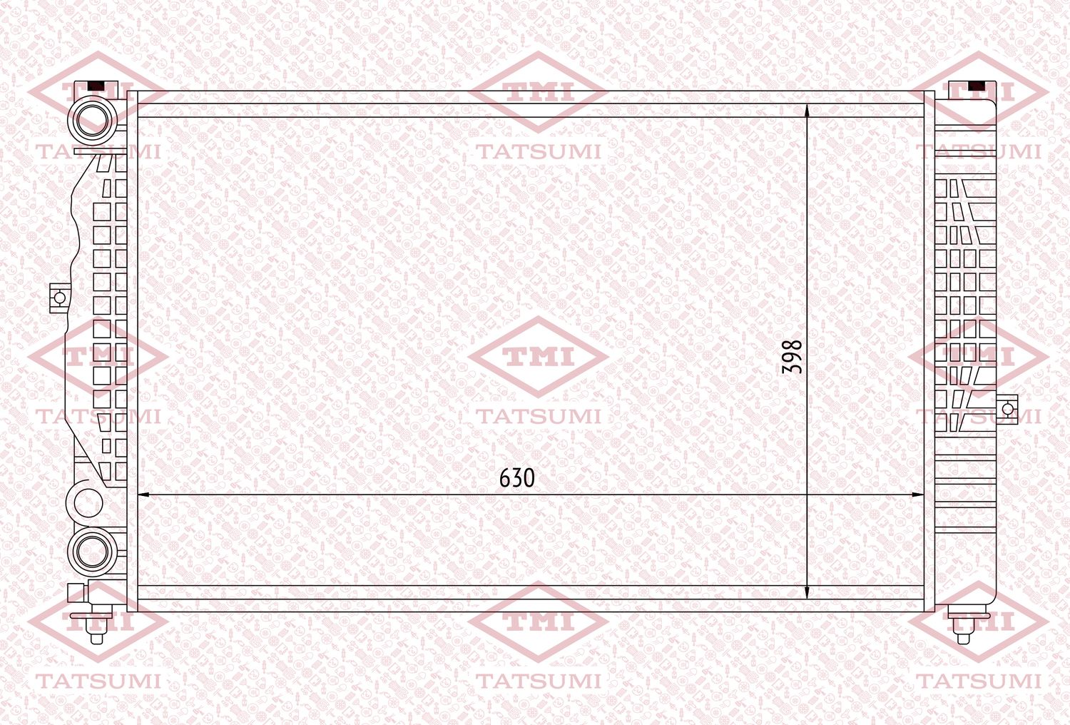 Радиатор охлаждения (Tatsumi). Артикул TGA1162