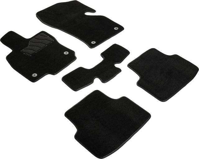 Коврики Seintex ворсовые Lux для салона Volkswagen Jetta VII 2018-2026 ЧЕРНЫЕ. Артикул 98565