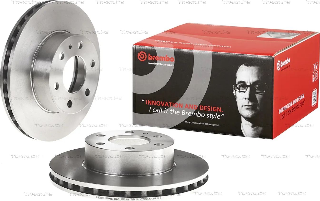 Тормозной диск Brembo PRIME LINE передний для IVECO Daily VI 2014-2026. Артикул 09.9758.10