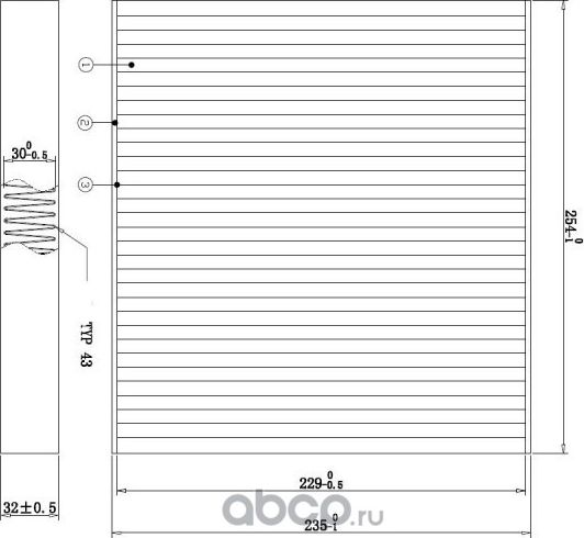 Фильтр салонный (Double Force). Артикул DFC26009