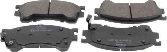 Тормозные колодки MAPCO передние для Mazda 323 VI (BJ) 1998-2003. Артикул 6657