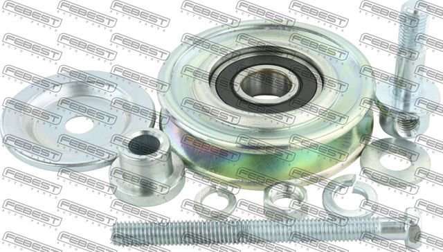 Натяжной ролик (натяжитель) приводного поликлинового ремня Febest. Артикул 0487-K96W