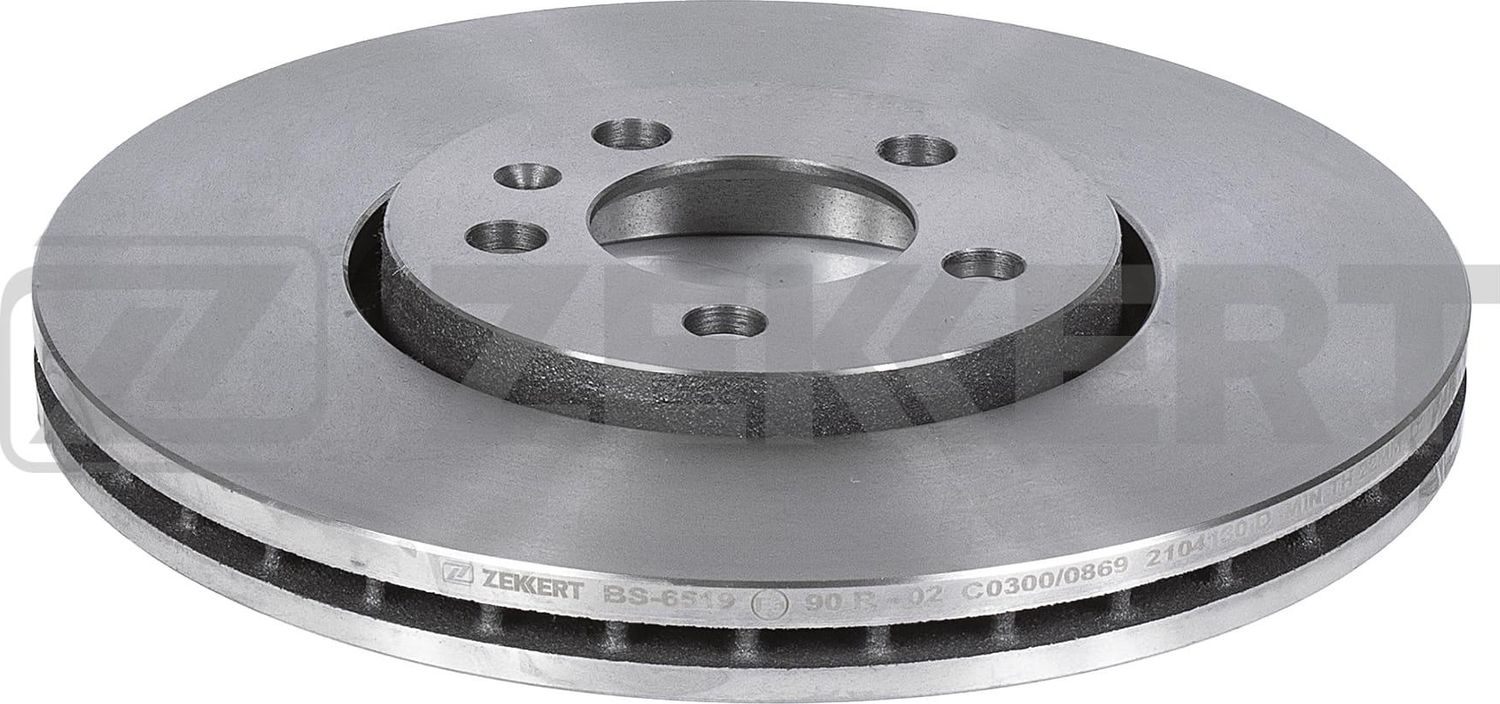 Тормозной диск Zekkert передний для Skoda Fabia III 2014-2026. Артикул BS-6519