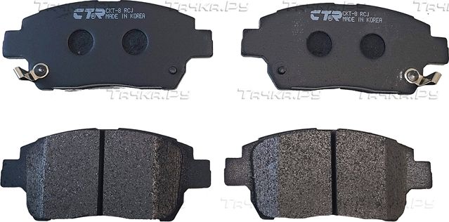 Тормозные колодки CTR передние для Toyota iQ 2009-2015. Артикул GK1022