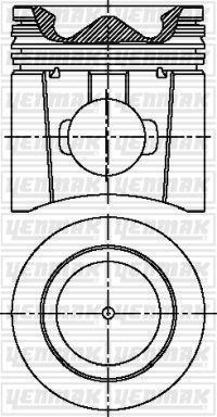 Поршень Yenmak. Артикул 31-04845-000