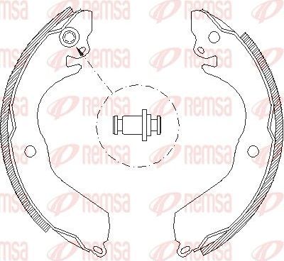 Тормозные колодки Remsa задние для Proton Satria I (300) 2000-2006. Артикул 4647.00