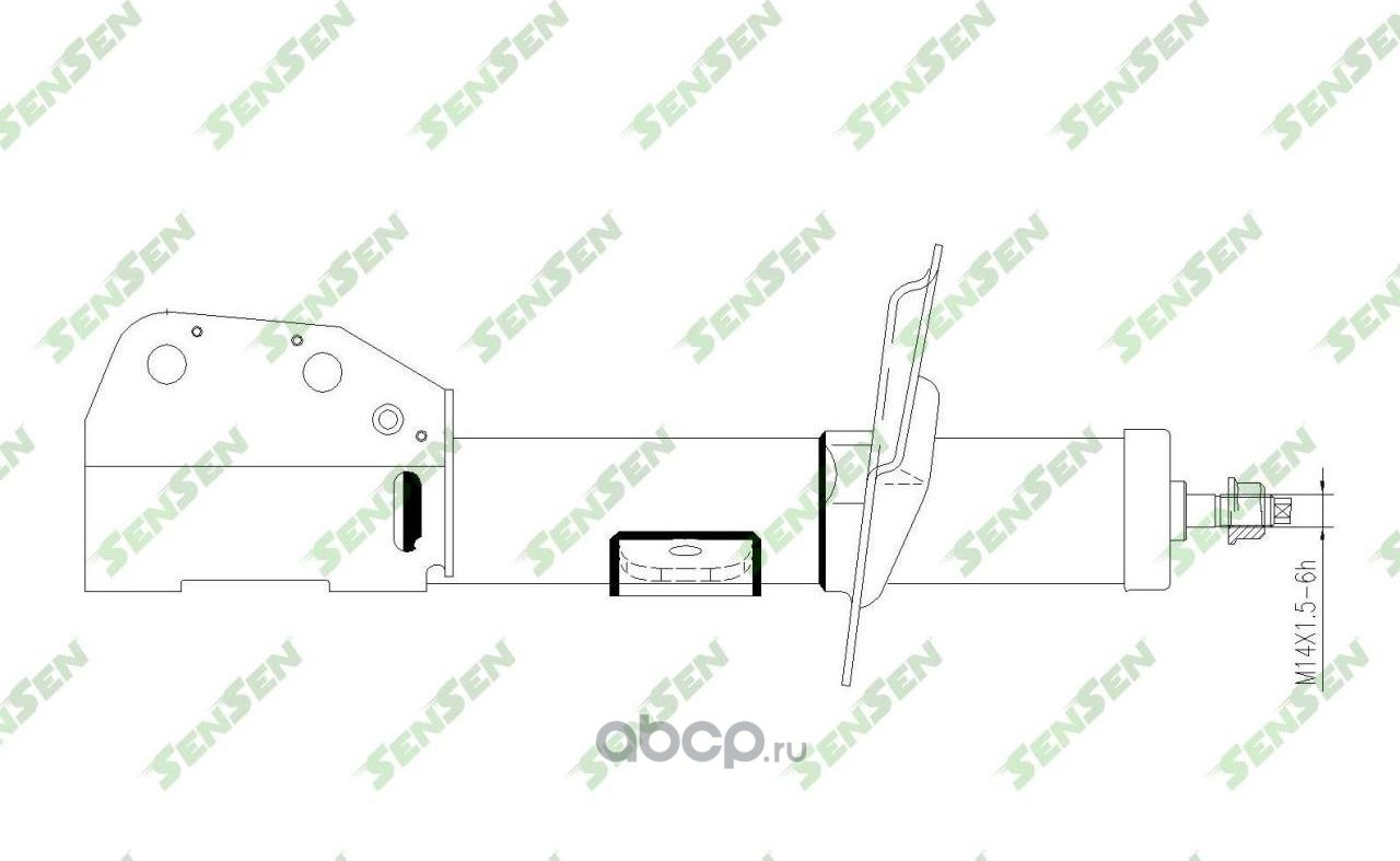 АМОРТИЗАТОР ПОДВЕСКИ ГАЗОВЫЙ RH CHEVROLET CAPTIVA 06 (Sensen). Артикул 42141729