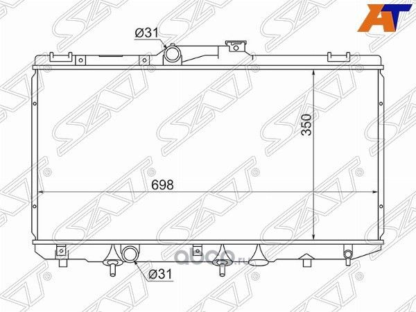 Радиатор TOYOTA COROLLASPRINTERLEVINTRUENOMARI (SAT). Артикул SGTY0001100