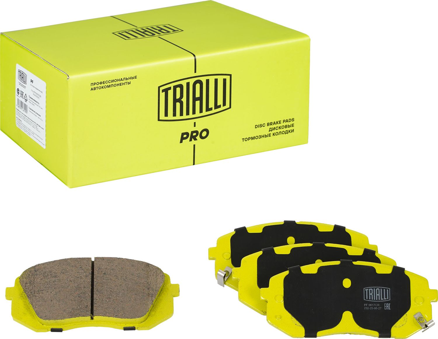 Тормозные колодки Trialli (Low-Metallic). Артикул PF 0817CR