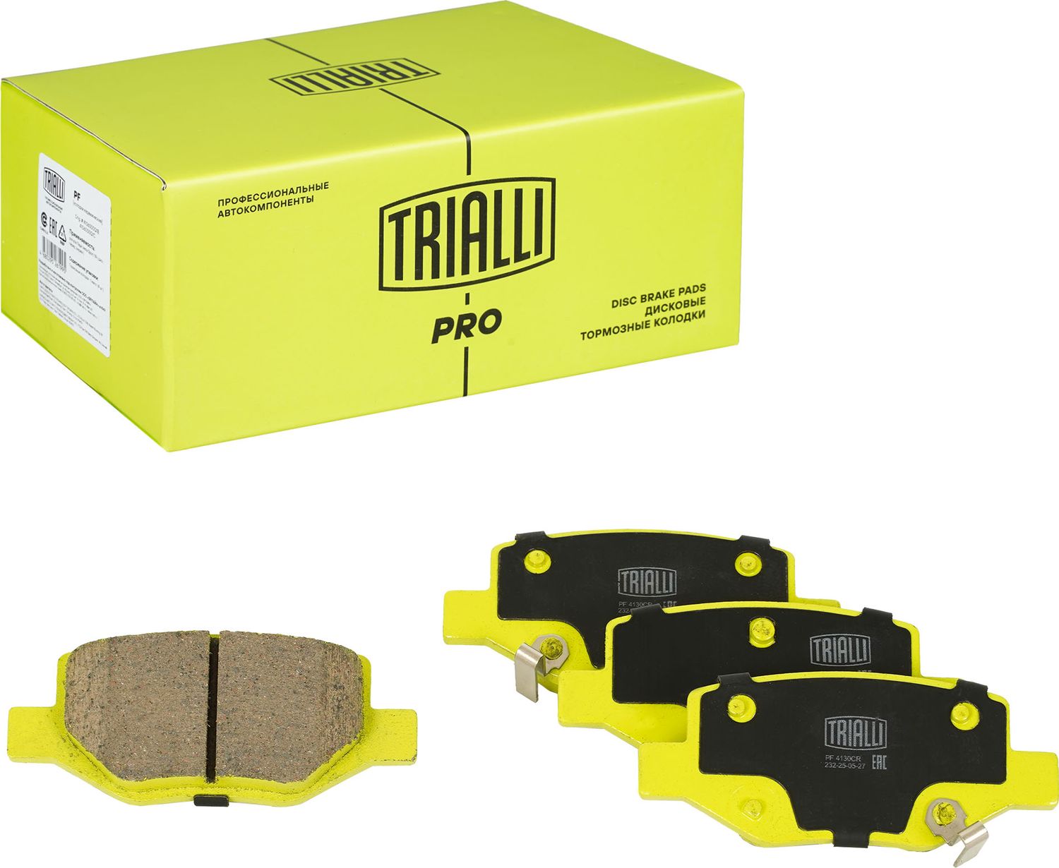 Тормозные колодки Trialli (Low-Metallic). Артикул PF 4130CR