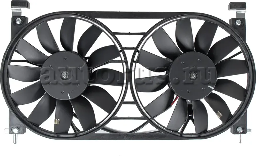 Вентилятор охлаждения в сборе (двойной) LADA 4*4 Niva 1.7i 22-/1.8 94- GANZ GIC06488 Ganz. Артикул GIC06488
