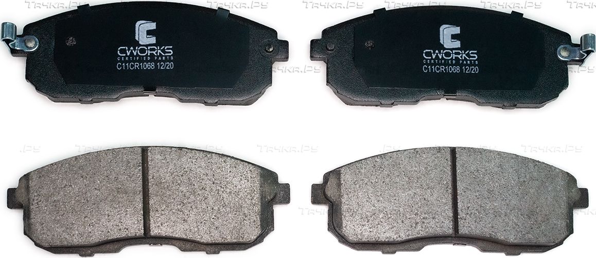 Тормозные колодки Cworks передние для Renault Latitude I 2011-2015. Артикул C11CR1068