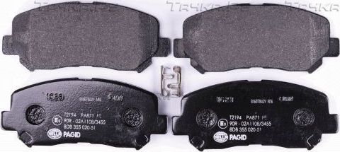 Тормозные колодки Hella передние для Mazda CX-5 II 2017-2026. Артикул 8DB 355 020-511