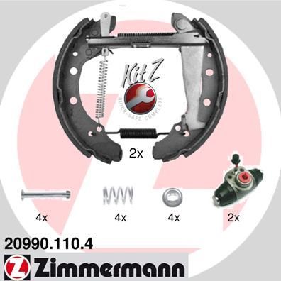 Тормозные колодки Zimmermann KIT Z. Артикул 20990.110.4