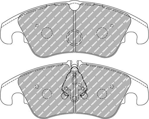 Тормозные колодки FERODO RACING DS PERFORMANCE для Audi A5 I (8T) 2007-2017. Артикул FDS4044