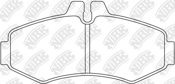 Тормозные колодки NiBK передние для Mercedes-Benz V-Класс I (W638) 1996-2003. Артикул PN0132