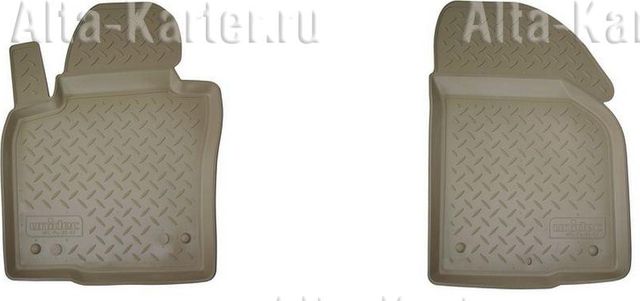Коврики Норпласт для салона (2 передних) Nissan Qashqai I 2007-2013. БЕЖЕВЫЕ. Артикул NPA10-C61-600Beige