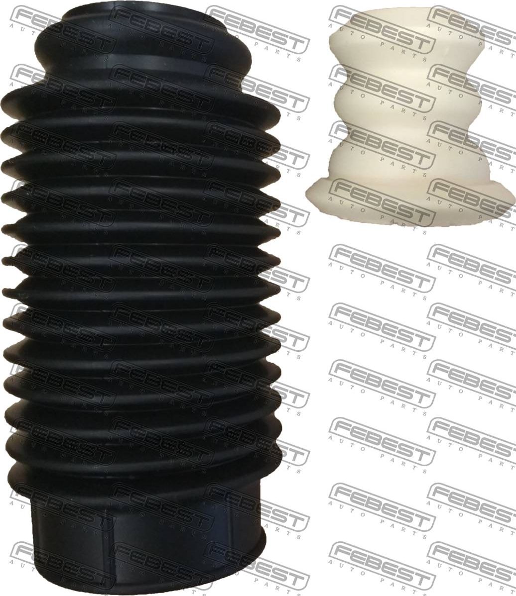 Комплект отбойников и пыльников амортизаторов (стоек) Febest (полимерный материал). Артикул TSHB-18-PP