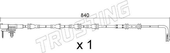 Датчик износа тормозных колодок  Trusting. Артикул SU.383